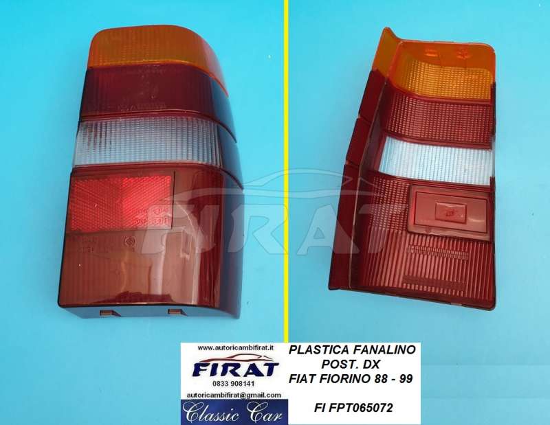 PLASTICA FANALINO FIAT FIORINO 88 - 99 POST.DX